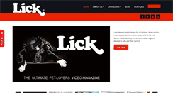 Desktop Screenshot of lickmagazine.com