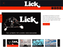 Tablet Screenshot of lickmagazine.com