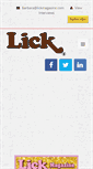 Mobile Screenshot of lickmagazine.net